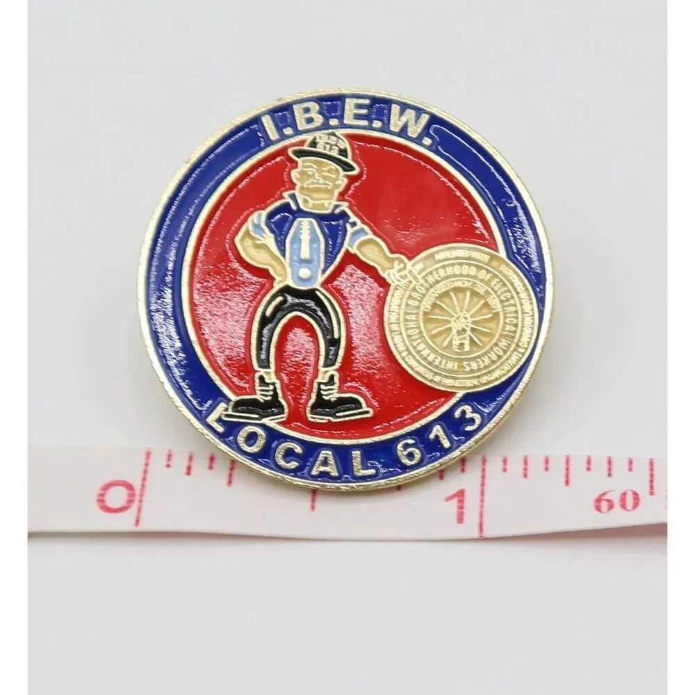 IBEW Local Union 613 Perry Pliers Enamel Lapel Pin Atlanta GA